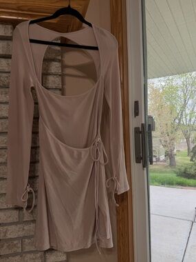 Mirror Palais Wrap Dress in Dove